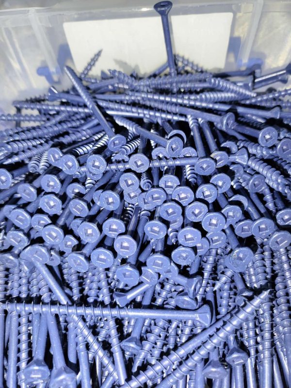 nails Bremick - Heavy Duty Timber Screws 10g x 80mm Blue Ruspert Finish 500pcs