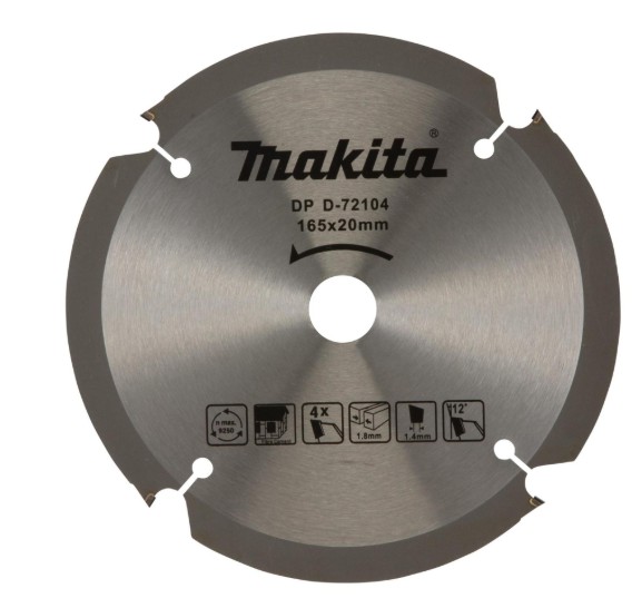 Fibre cement sheet cutting blade         Makita PCD Saw blade 165mm