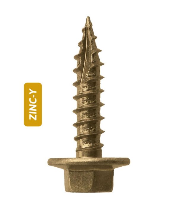 14Gauge 35mm Yellow Zinc Screws 100pcs