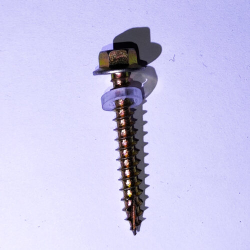 12Gauge 38mm Yellow Zinc Screws with Spacer Washer 100pcs