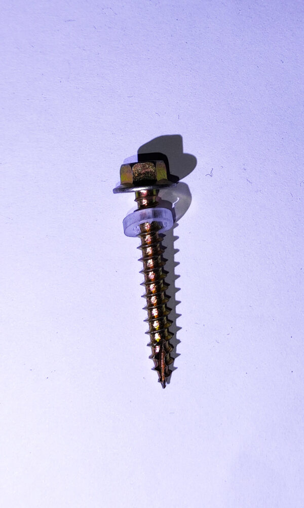 12g 38mm yellow zinc screws 12Gauge 38mm Yellow Zinc Screws with Spacer Washer 100pcs