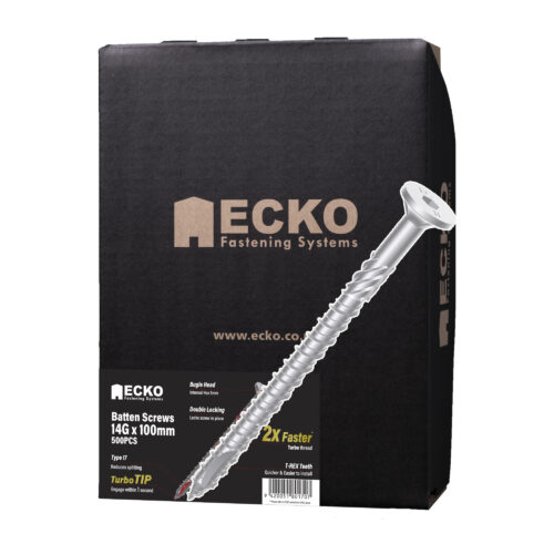 Ecko T-REX17 Batten Screws OutDoor XGuard 14g x 100mm, Pack of 500