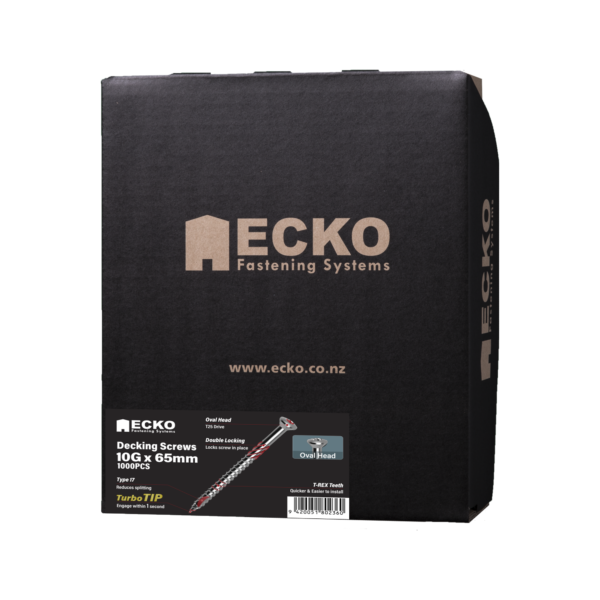 Ecko 10G X 65Mm Oval Head Decking Screws (1000 Box)304 stainless steel