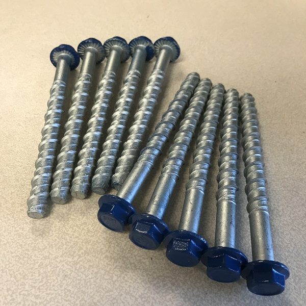 Ecko Screw Bolts M10 x 140mm Galvanised Blue Head