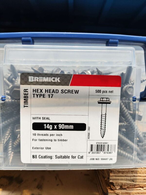 Bremick 14GX90 Hex Head Screw with Neo 500PCS