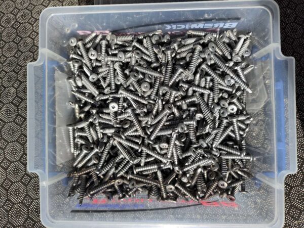 Bremick  Metal fixing screws 12gx30mm Galv (1000/Pack)