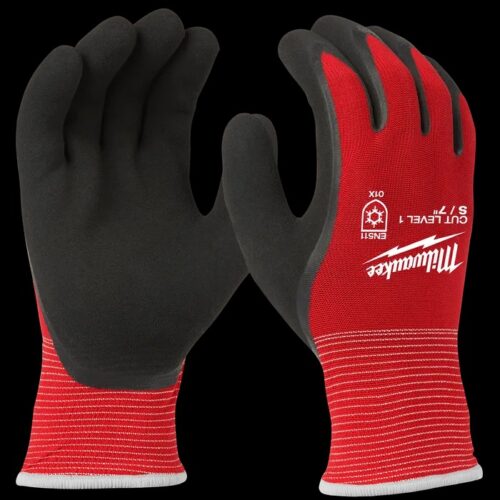 Milwaukee Gloves, 4932471419, Cut Level 1, 2XL, Red