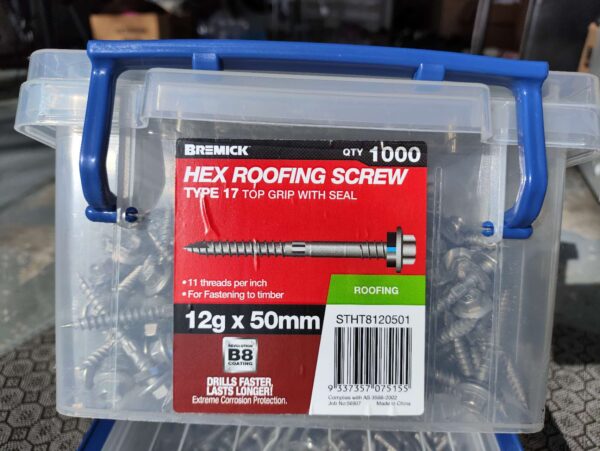 roofing screws 12g 50 Bremick Roofing Screws with Neo/Seal 12G x 50mm B8 pack of 1000