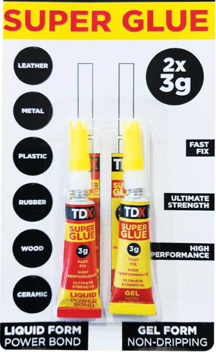 Super Glue - 1 Liquid + 1 Gel = 2 pcs